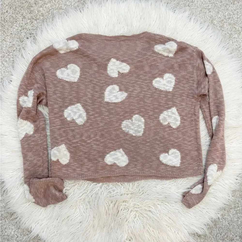 Cozy Heart Pattern Pajamas Set